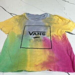Vans off the wall kids tie dye t-shirt size medium 10/12